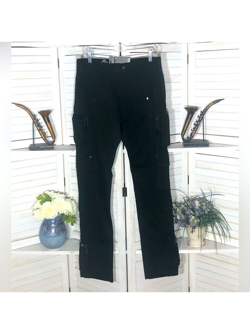 American Stitch Black Cargo Pants Hot Topic 32x34